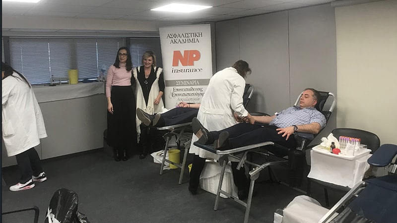 Συνεργασία της NP Ασφαλιστικής με τον ΣΥΑΕ για αιμοδοσία