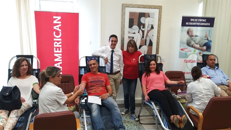 104 μονάδες αίματος από εθελοντική αιμοδοσία στην Interamerican