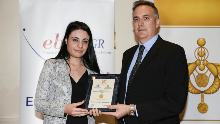 Platinum διάκριση για τη Μινέττα Ασφαλιστική στα βραβεία επιχειρηματικής ηθικής ΕΒΕΝ 2019