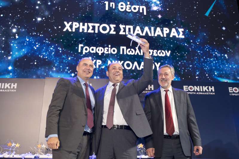 Η Εθνική Ασφαλιστική τιμά το αποκλειστικό της δίκτυο Πωλήσεων