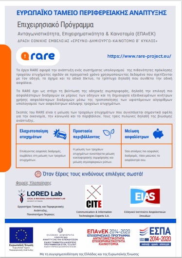 Ε.Ι.Α.Σ.: Συμμετέχει στο Έργο RARE του Ευρωπαϊκού Ταμείου Περιφερειακής Ανάπτυξης