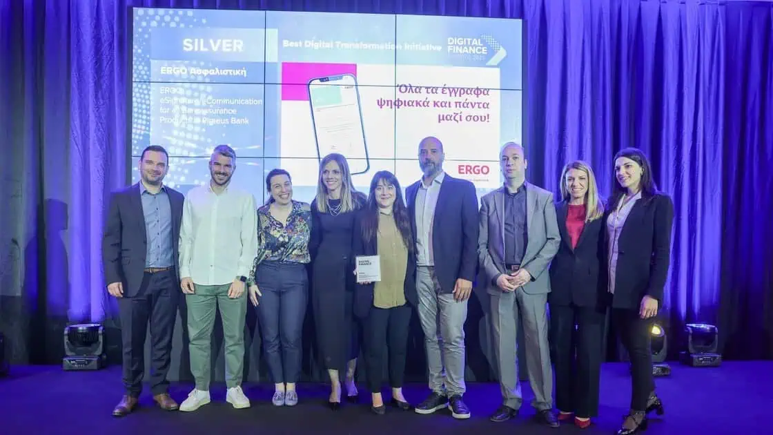 ERGO Ασφαλιστική: Τριπλή διάκριση στα Digital Finance Awards 2025