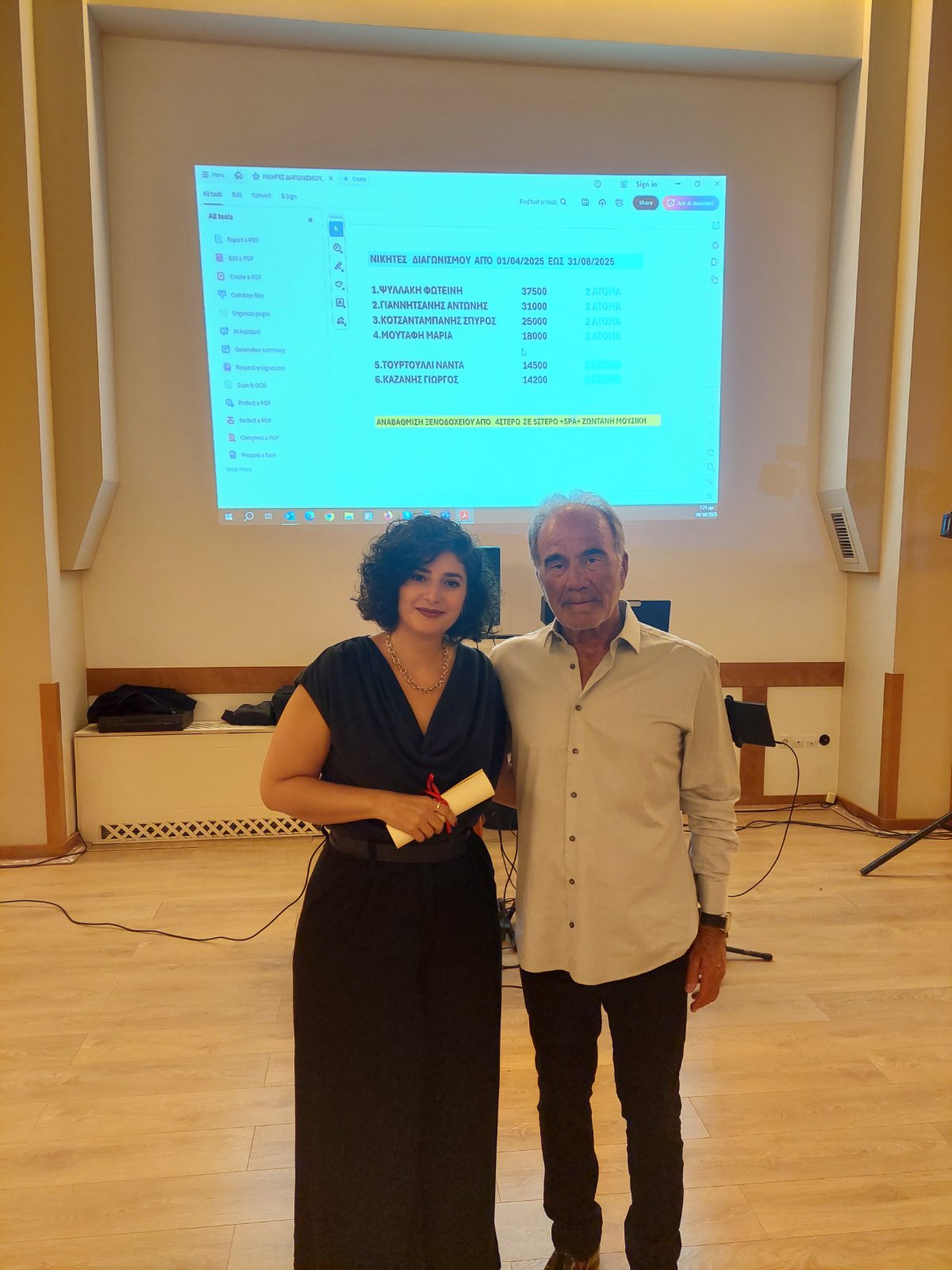 Ο Δημήτρης Κελεσίδης βράβευσε τους συνεργάτες του