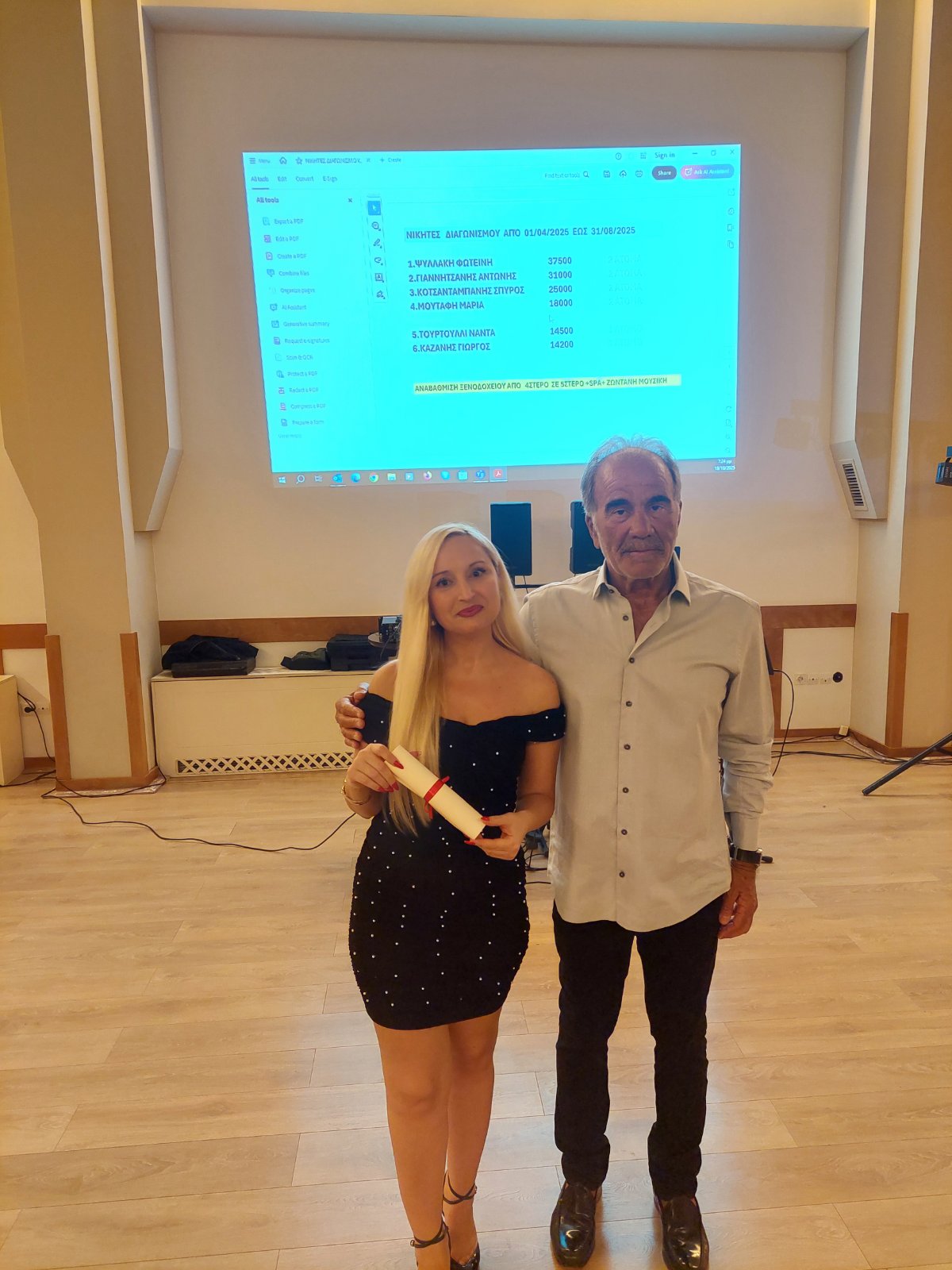 Ο Δημήτρης Κελεσίδης βράβευσε τους συνεργάτες του