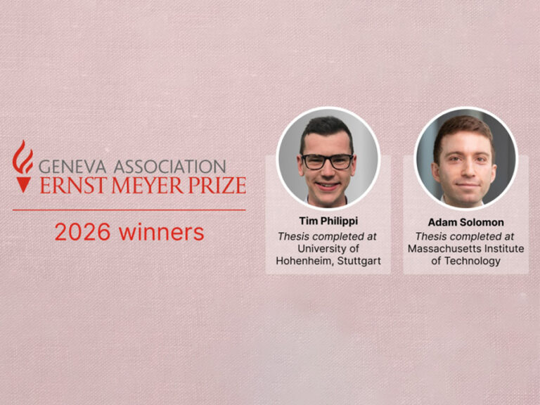 Οι νικητές του βραβείου Ernst Meyer 2026 της Geneva Association