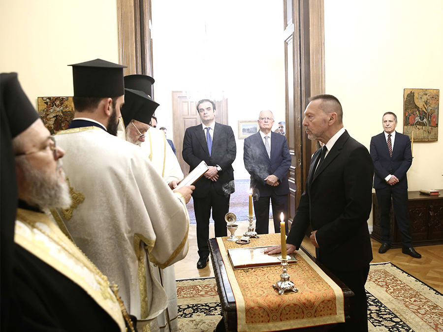 Ορκωμοσία Διοικητή της Τράπεζας της Ελλάδος