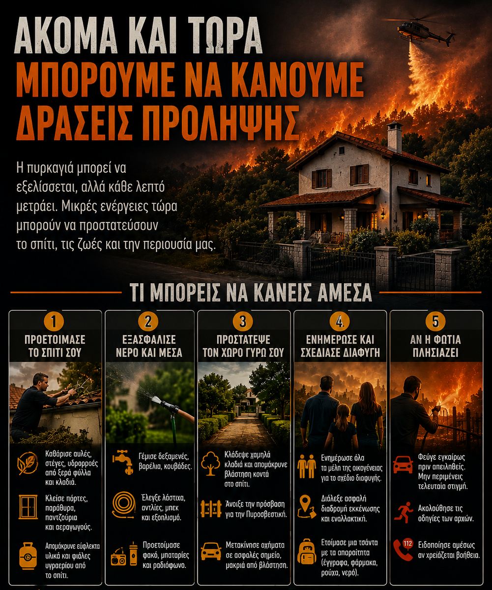 Ακόμη και τώρα μπορούμε να κάνουμε δράσεις πρόληψης σε οικίες στην ύπαιθρο